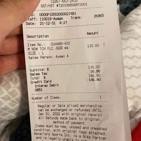 New red Nike tech pants - Picture 4 of 4